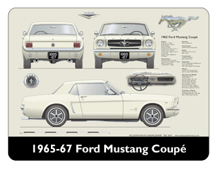 Ford Mustang Coupe 1965-67 Mouse Mat